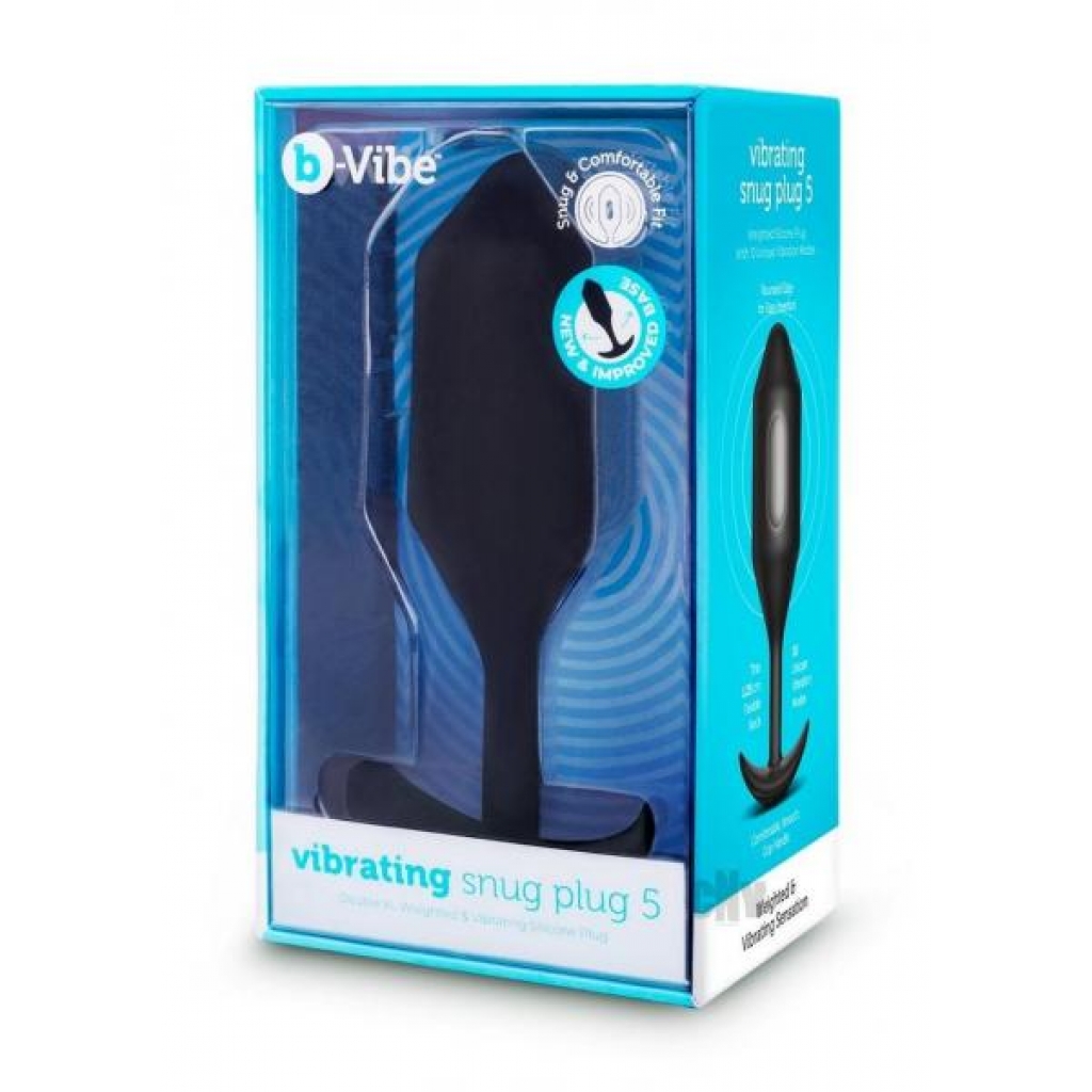 B-vibe Vibrate Snug Plug Xxl Black - Anal Plugs