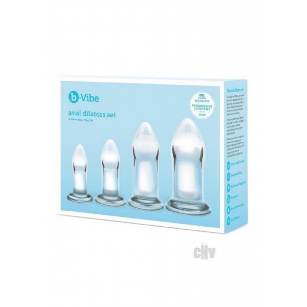 B-vibe Anal Dilators Glass Set - Anal Trainer Kits