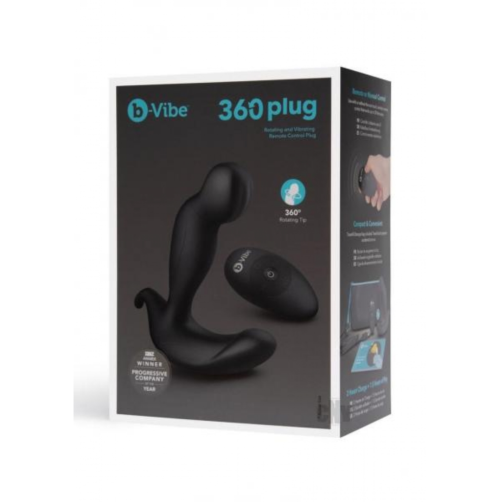 B Vibe 360 Plug Black - Anal Plugs