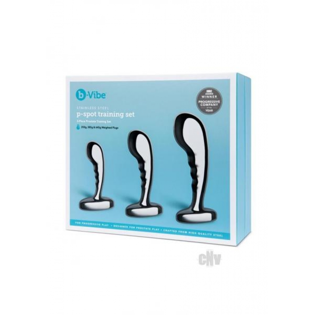 B Vibe Stainless Steel Pspot Training - Anal Trainer Kits