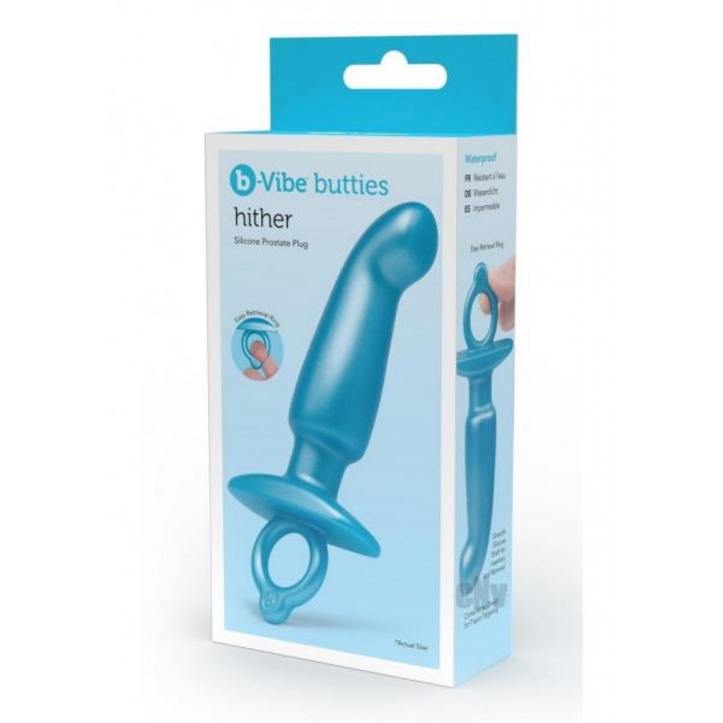 B-vibe Hither Plug Blue - Anal Plugs