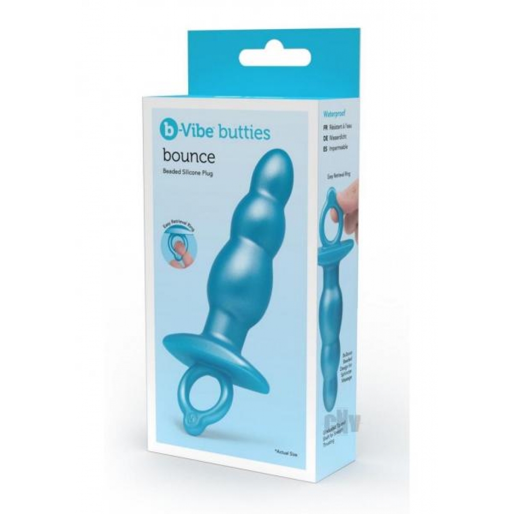 B-vibe Bounce Plug Blue - Anal Plugs