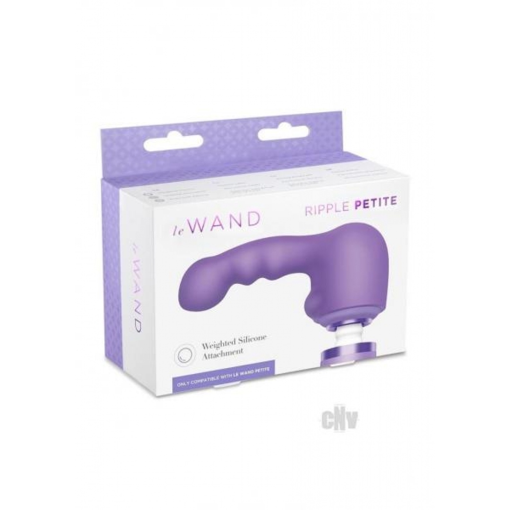 Le Wand Petite Ripple Attch Violet - Body Massagers