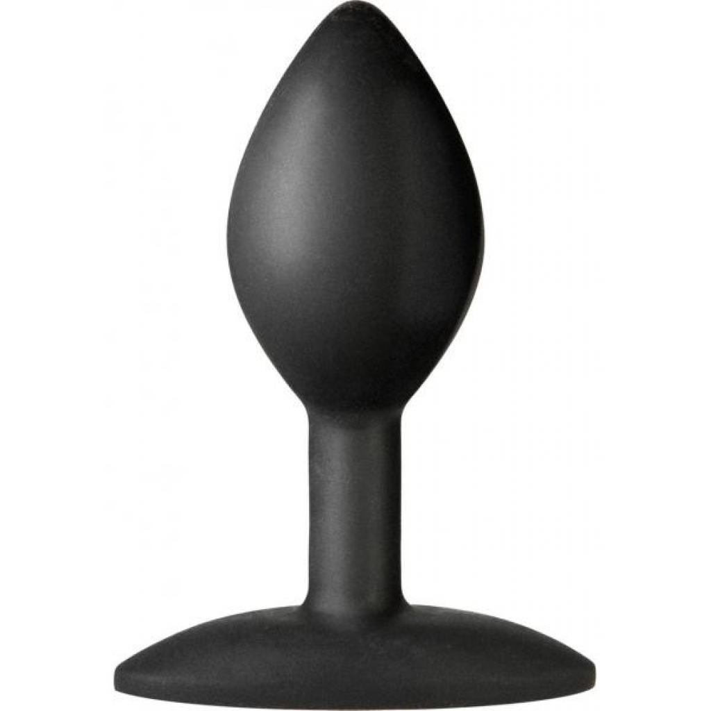 Platinum Silicone The Minis Spade Butt Plug Black Small - Anal Plugs