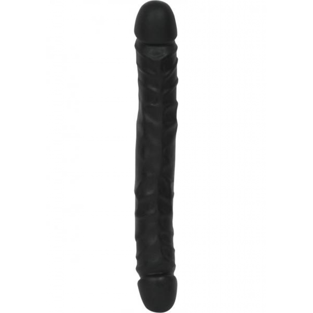 Jr. Double Header 12in - Black - Double Dildos