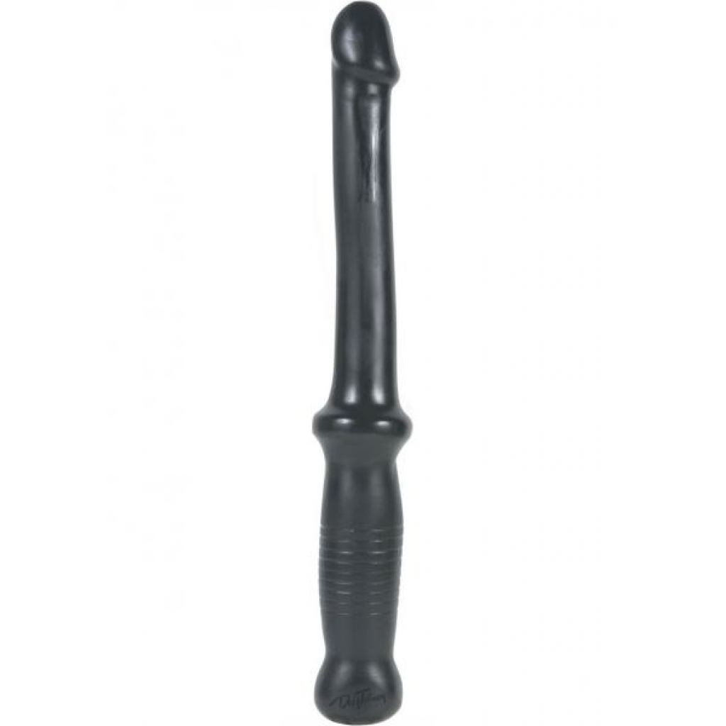 Anal Push Silagel Wand 12 Inch Black - Anal Probes