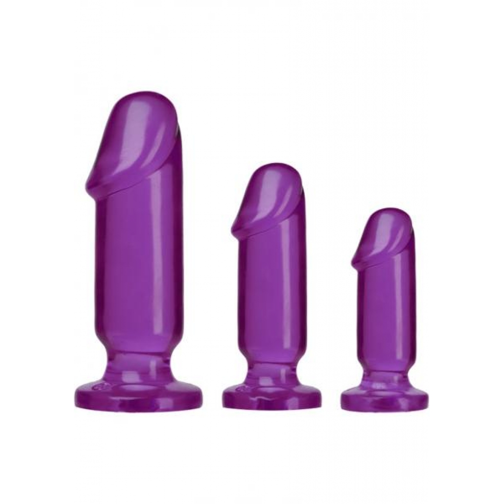 Crystal Jellies Anal Starter Kit - Purple - Anal Trainer Kits