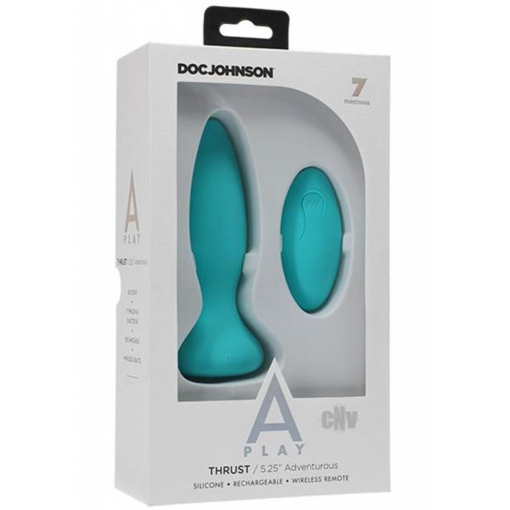 A-Play Thrust Advent Plug with Remote - Teal