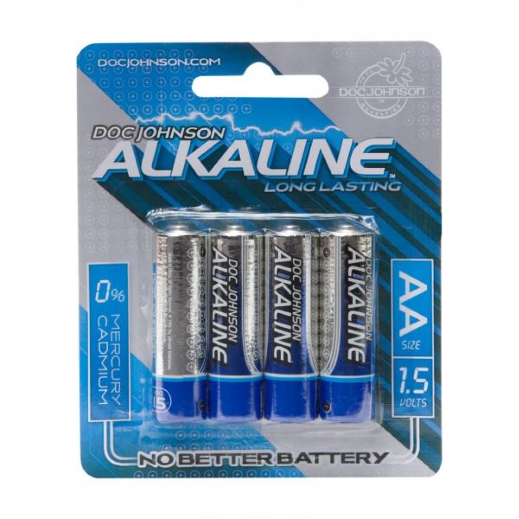 Doc Johnson Alkaline Batteries AA 4 Pack - Batteries & Chargers