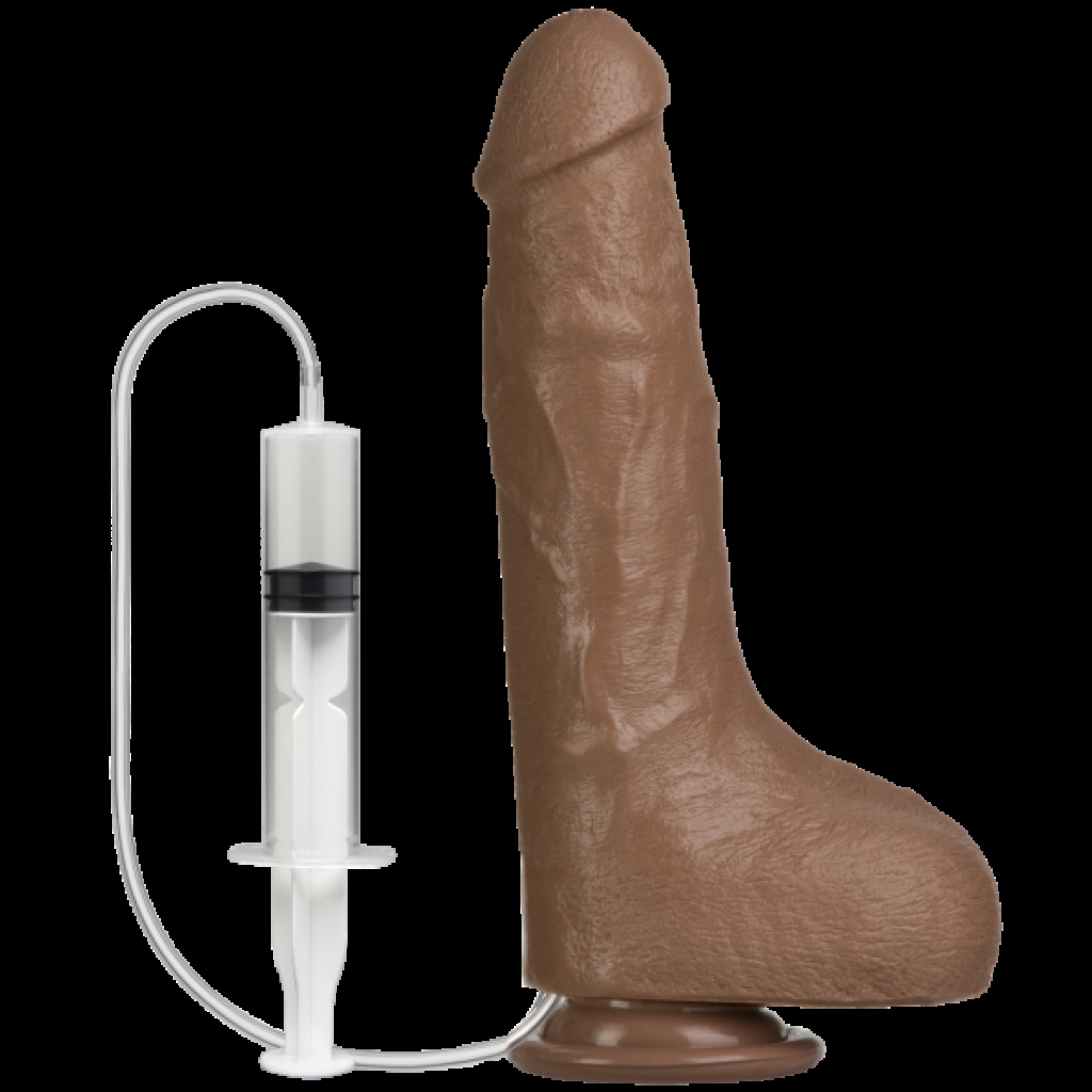 Squirting Realistic Cock Brown Dildo - Realistic Dildos & Dongs