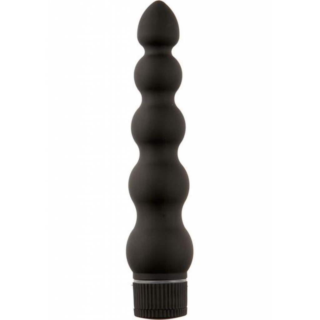 Black Magic Ribbed Vibe 7 Inches - Anal Probes