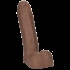 Vac-U-Lock 8 Inch Realistic Dildo Brown - Realistic Dildos & Dongs