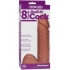 Vac-U-Lock 8 Inch Realistic Dildo Brown - Realistic Dildos & Dongs