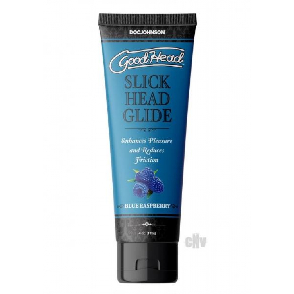 Goodhead Slick Head Blue Rasp 4oz Bulk - Oral Sex