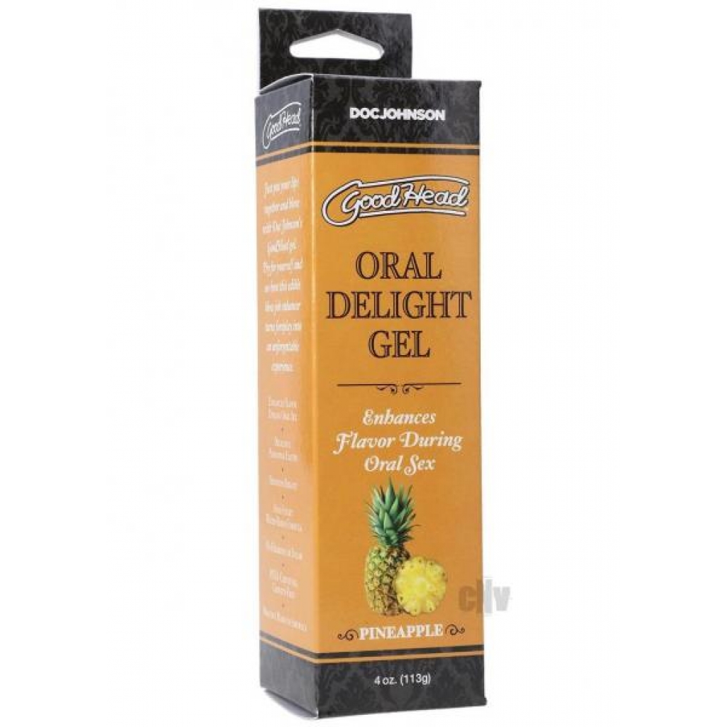 Goodhead Oral Delight Gel Pineapple 4oz - Oral Sex