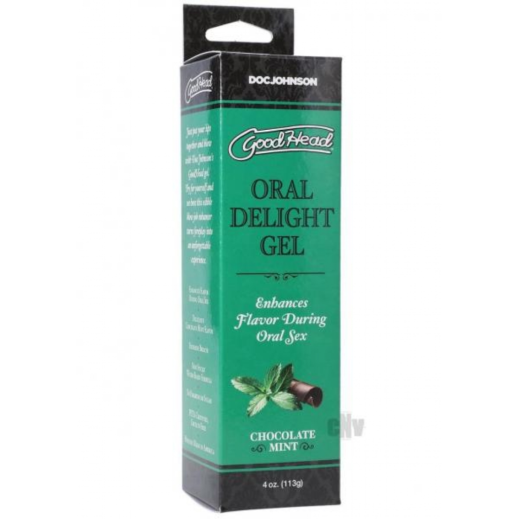 Goodhead Oral Delight Gel Choc Mint 4oz - Oral Sex