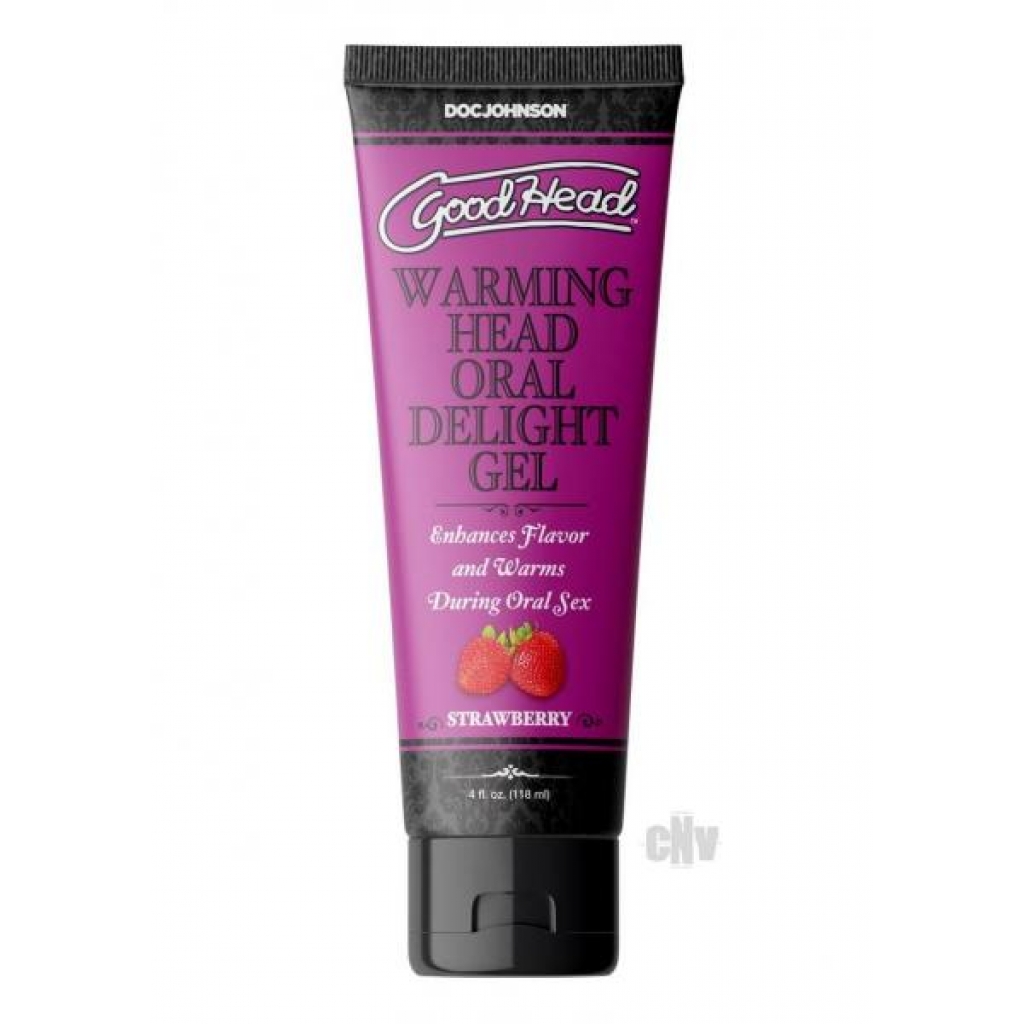 Goodhead Warm Head Gel Strawber 4oz Bulk - Oral Sex