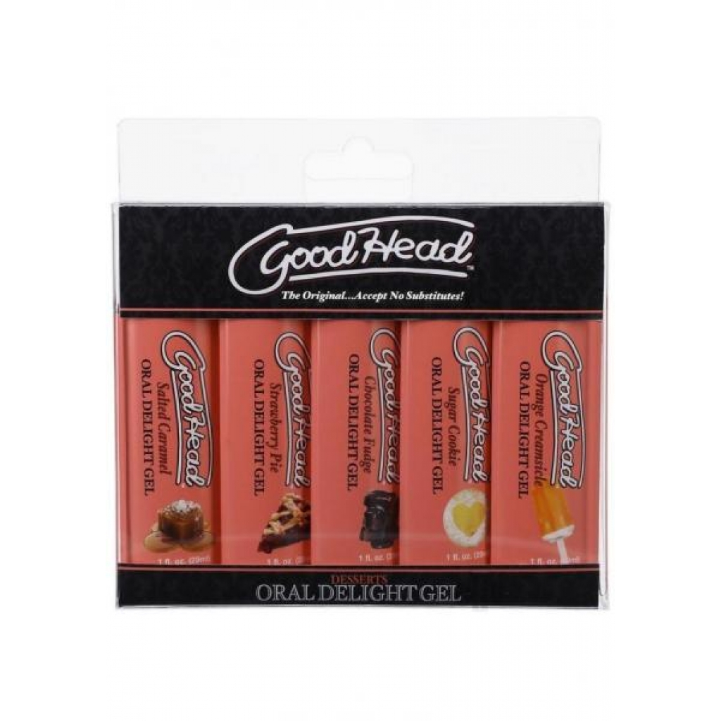 Goodhead Oral Delight Gel Desserts 5pk - Oral Sex