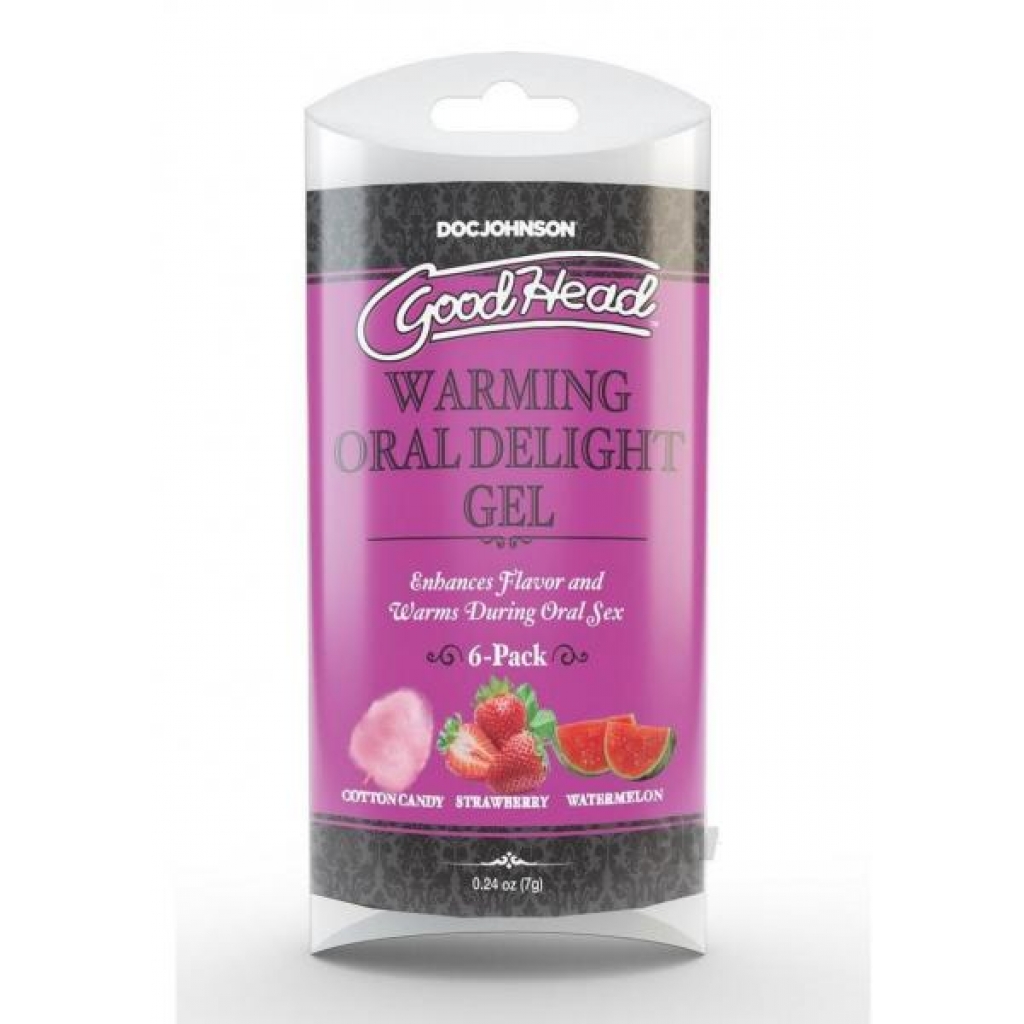 Goodhead Warm Oral Gel .24 6pk Asst - Oral Sex