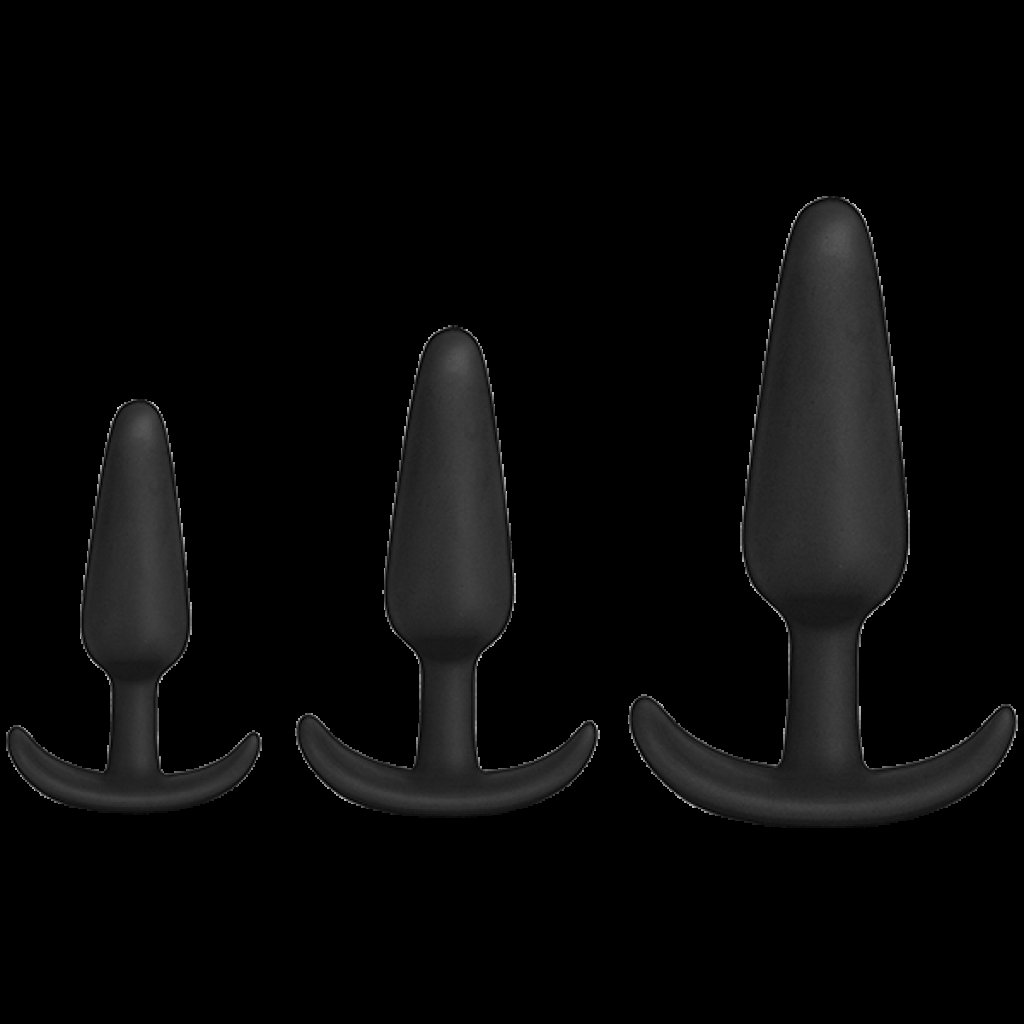 Mood Naughty 1 Trainer 3 Plugs Set Black - Anal Trainer Kits