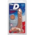 The D Super D 8 inches Dildo with Balls Caramel Tan - Realistic Dildos & Dongs