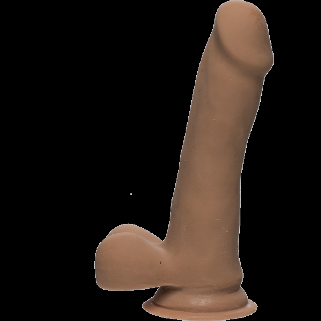 The Slim D W/balls 6.5 Caramel - Realistic Dildos & Dongs