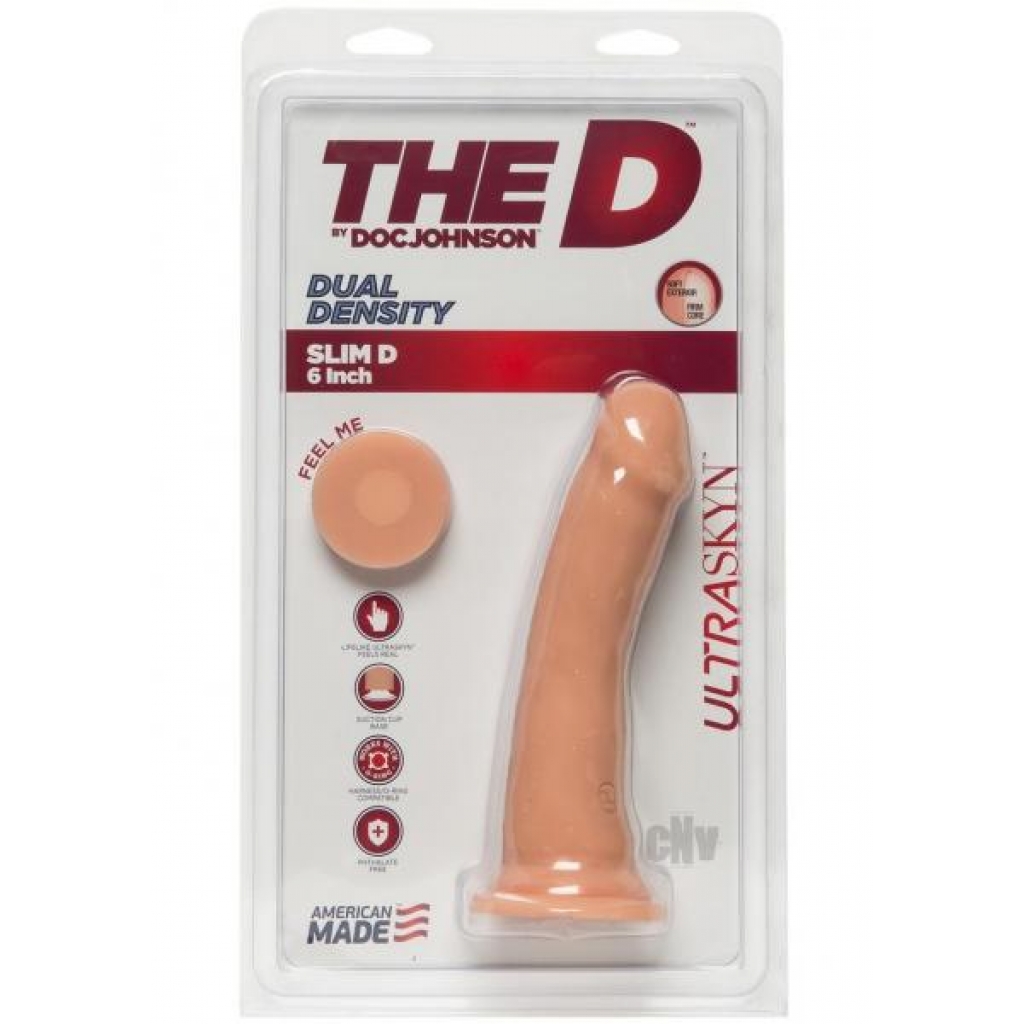 The Slim D Ultraskyn 6 Vanilla - Realistic Dildos & Dongs