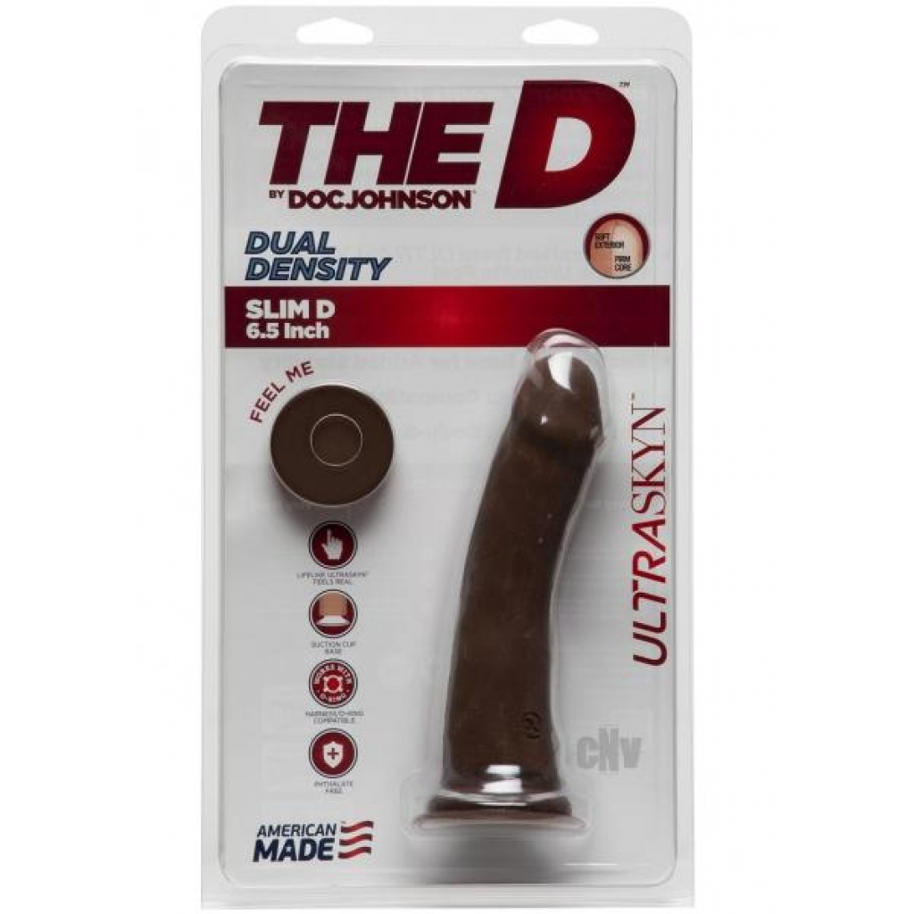 The Slim D 6.5 Chocolate - Realistic Dildos & Dongs