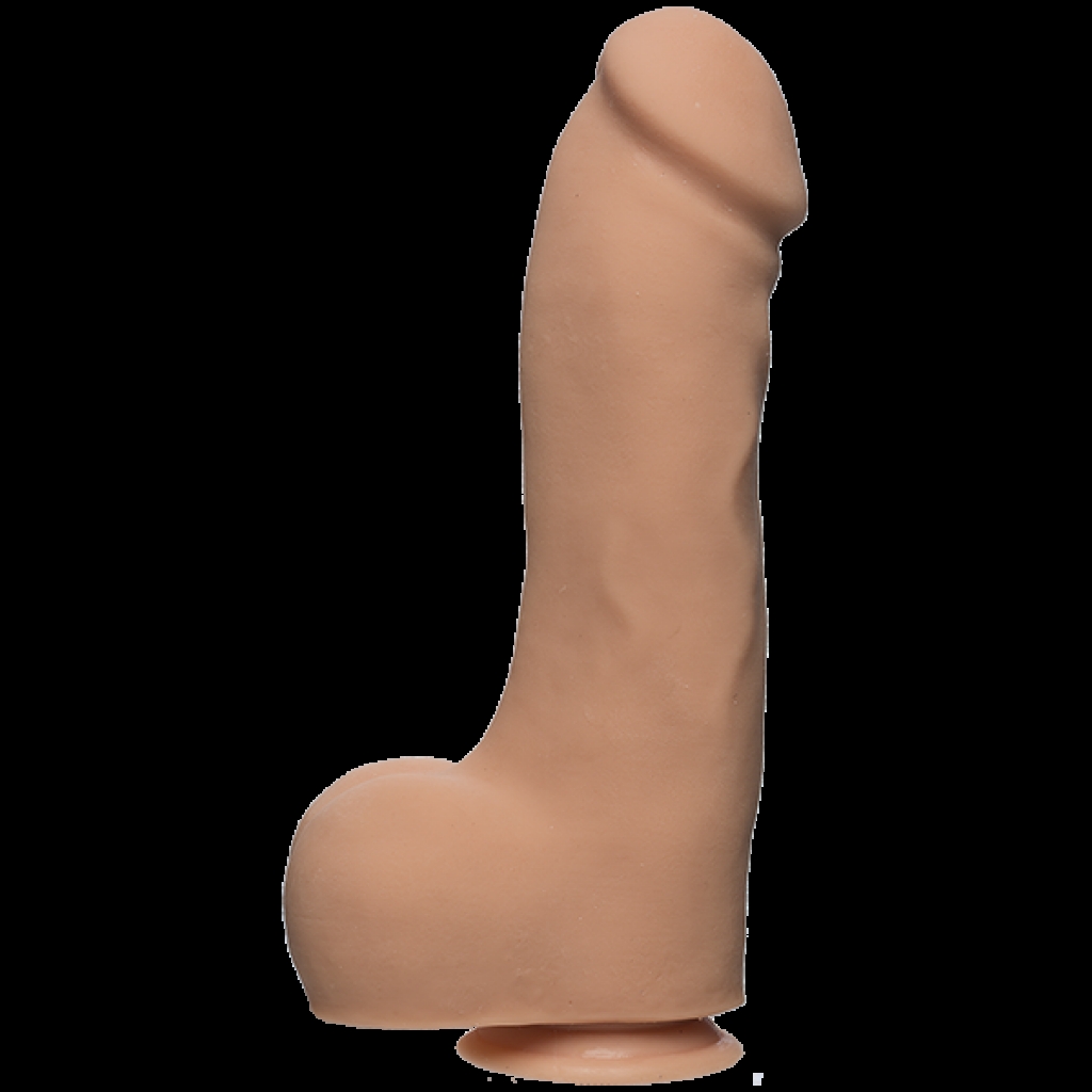 The D Master D 12 inches Dildo with Balls Ultraskyn Beige - Realistic Dildos & Dongs