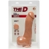 The D Master D 12 inches Dildo with Balls Ultraskyn Beige - Realistic Dildos & Dongs