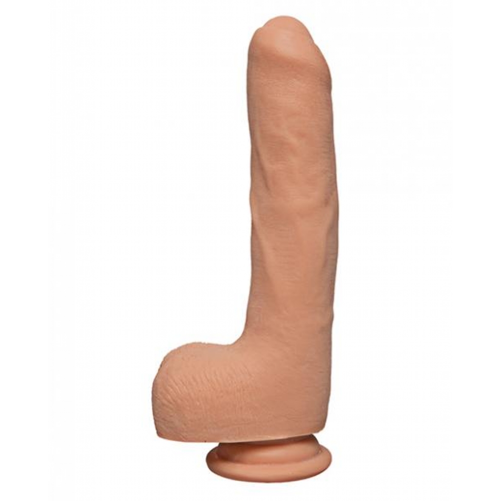 The D 9 inches Uncut D With Balls Ultraskyn Beige Dildo - Realistic Dildos & Dongs