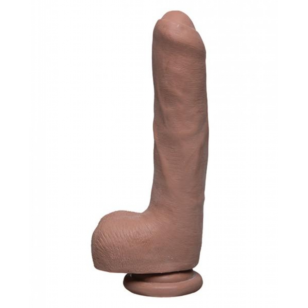 The D Uncut D 9 inches With Balls Ultraskyn Tan Dildo - Realistic Dildos & Dongs