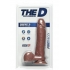 The D Perfect D 8 inches Dildo with Balls Caramel - Realistic Dildos & Dongs