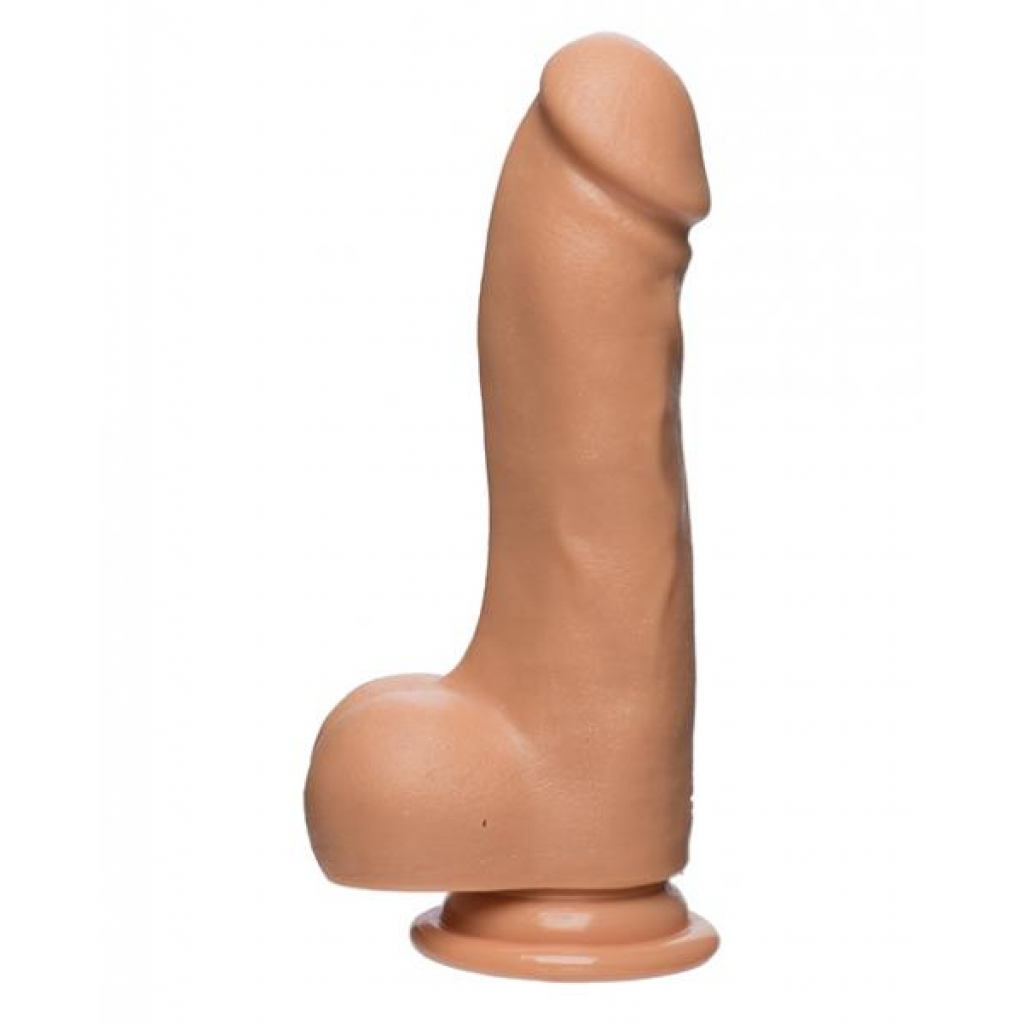 The D Master D 7.5 Inches Dildo with Balls Firmskyn - Beige - Realistic Dildos & Dongs