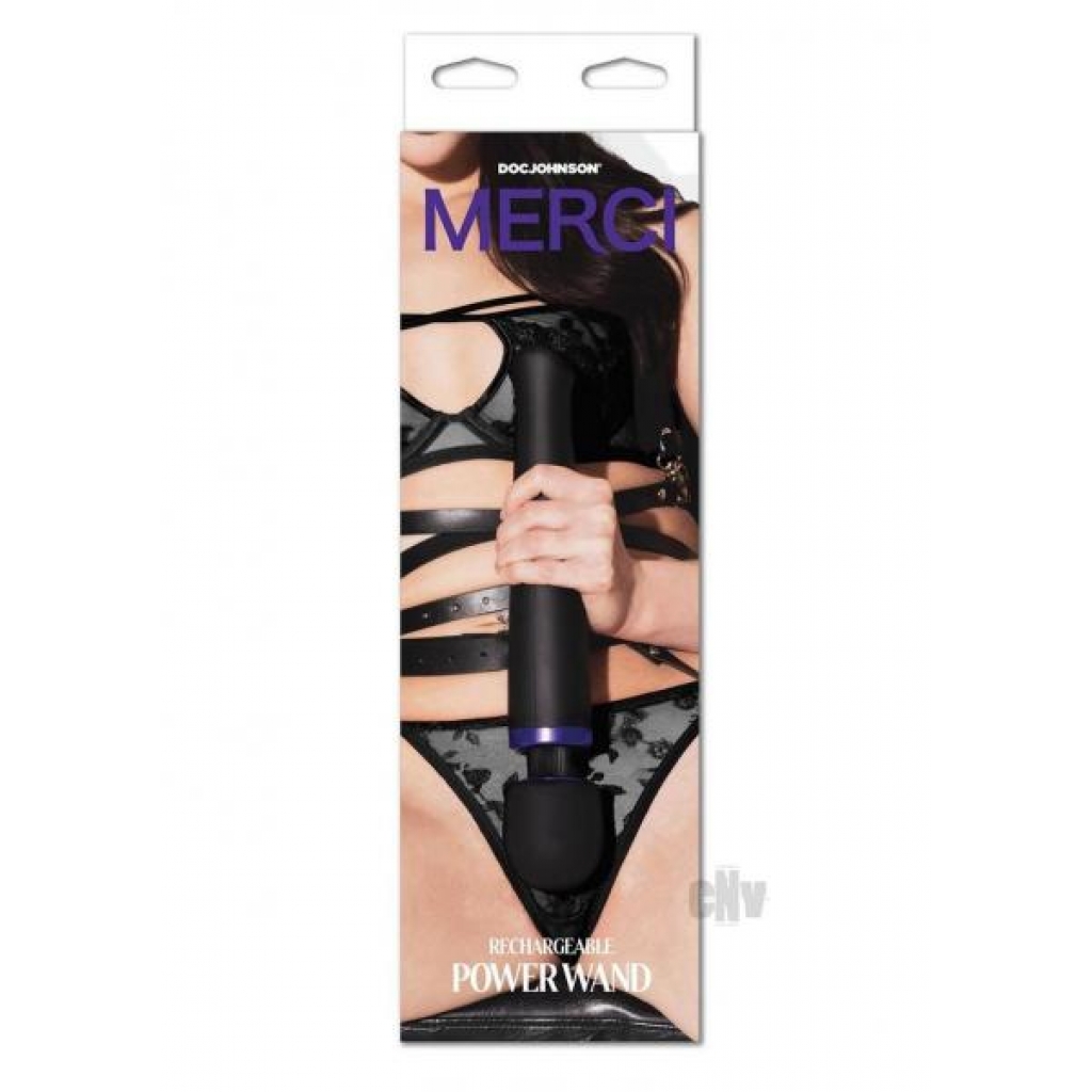 Merci Rechargeable Power Wand - Black