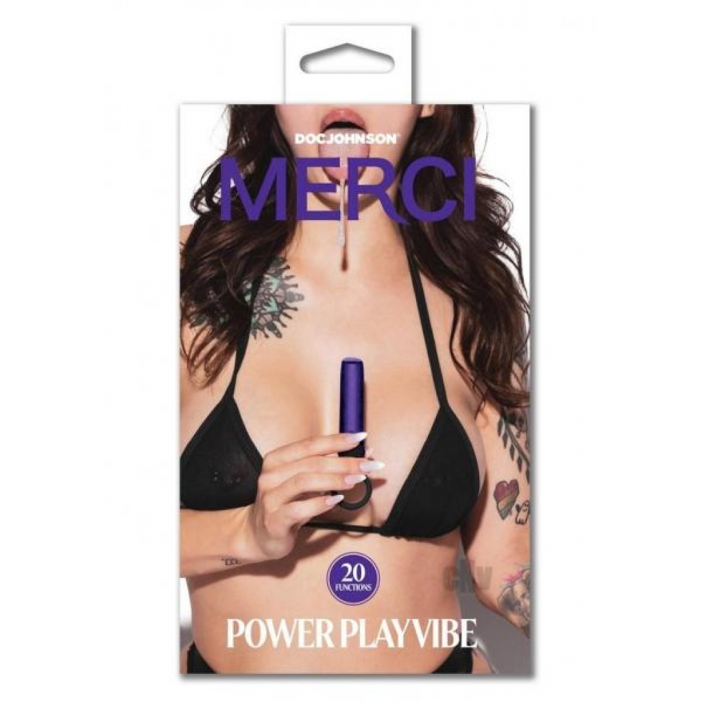 Merci Power Play W/grip Ring Vanilla - Bullet Vibrators