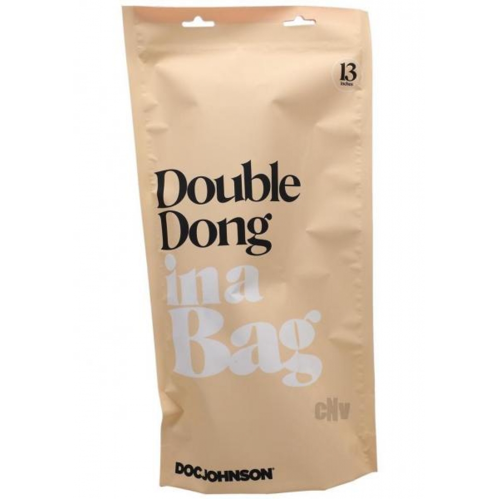 In A Bag Double Dong 13in Clear - Double Dildos