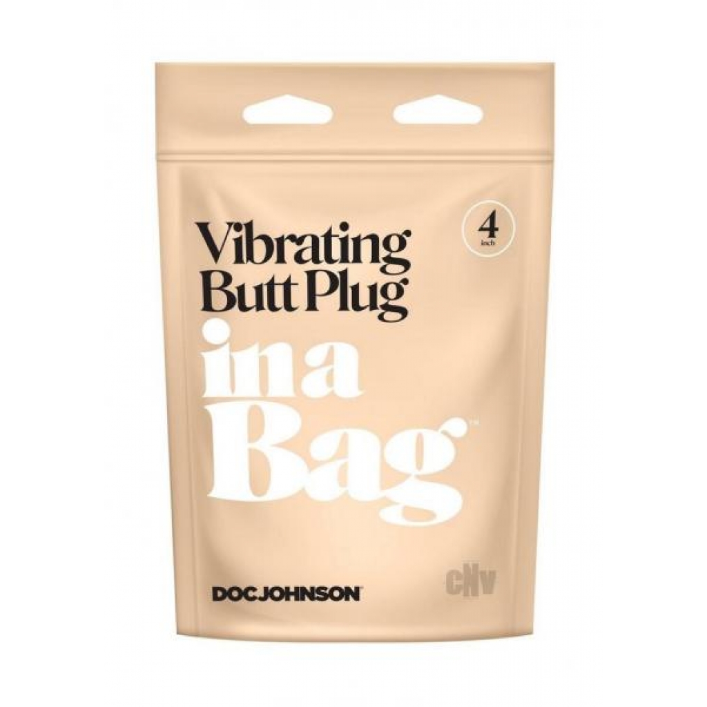 In A Bag Vibrating Butt Plug 4 Black - Anal Plugs