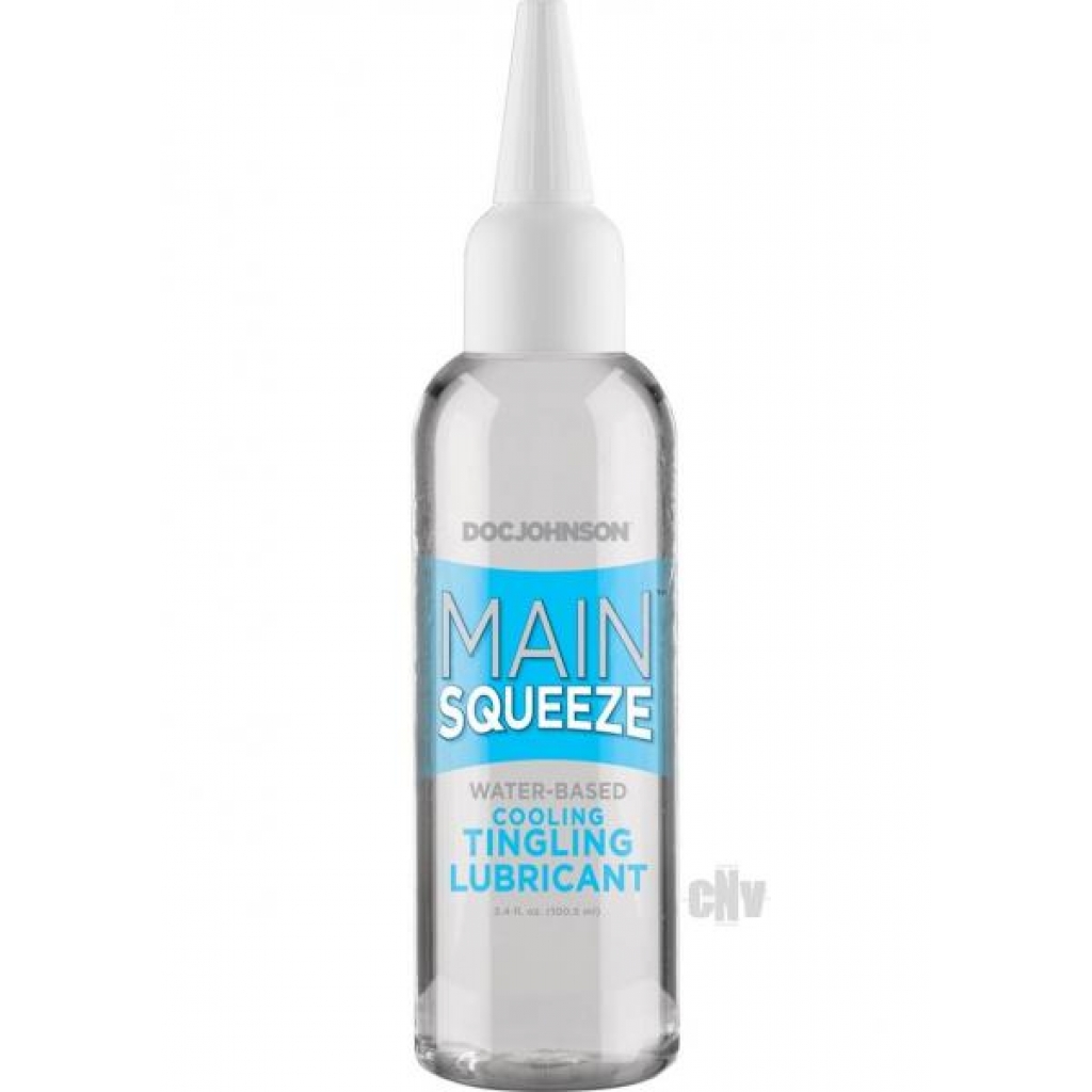 Main Squeeze Cooling Tingling Water Based Lube 3.4oz - Lubricants