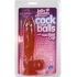 Jelly Jewels Cock And Balls With Suction Cup 8 Inch Ruby - Realistic Dildos & Dongs