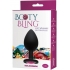 Booty Bling Large Butt Plug Black Pink Stone - Anal Plugs