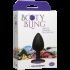 Booty Bling Small Black Plug Purple Stone - Anal Plugs