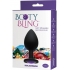 Booty Bling Large Black Plug Purple Stone - Anal Plugs