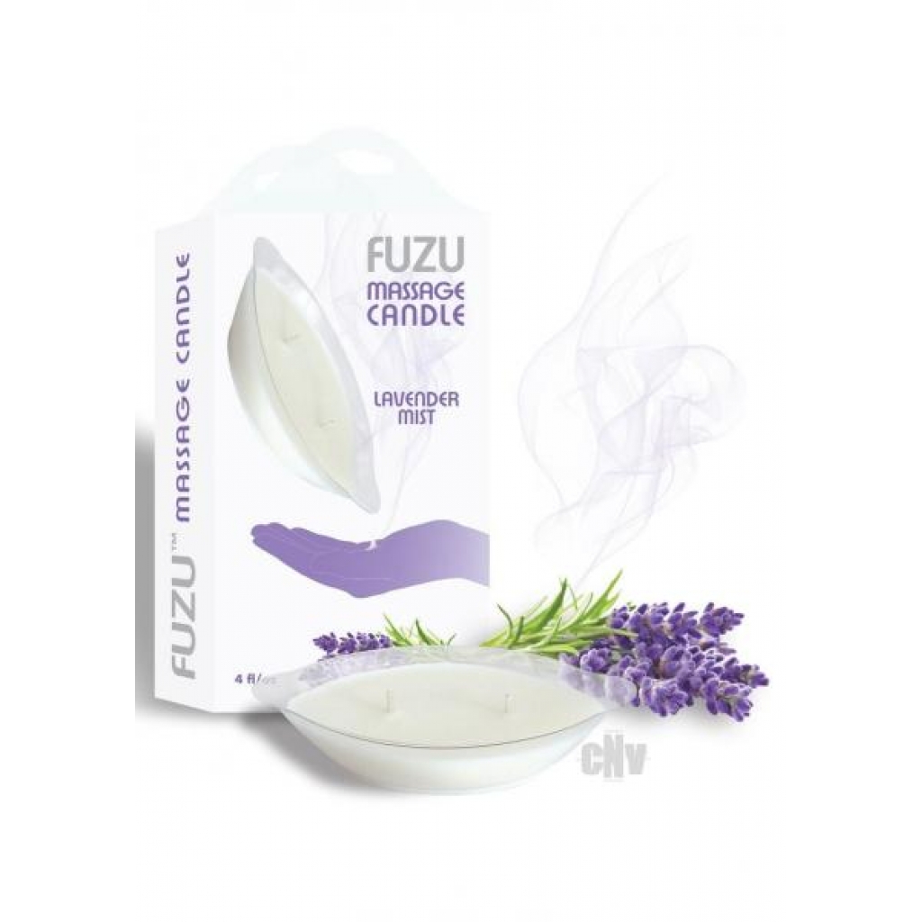 Fuzu Massage Candle Lavender Mist 4oz - Massage Candles