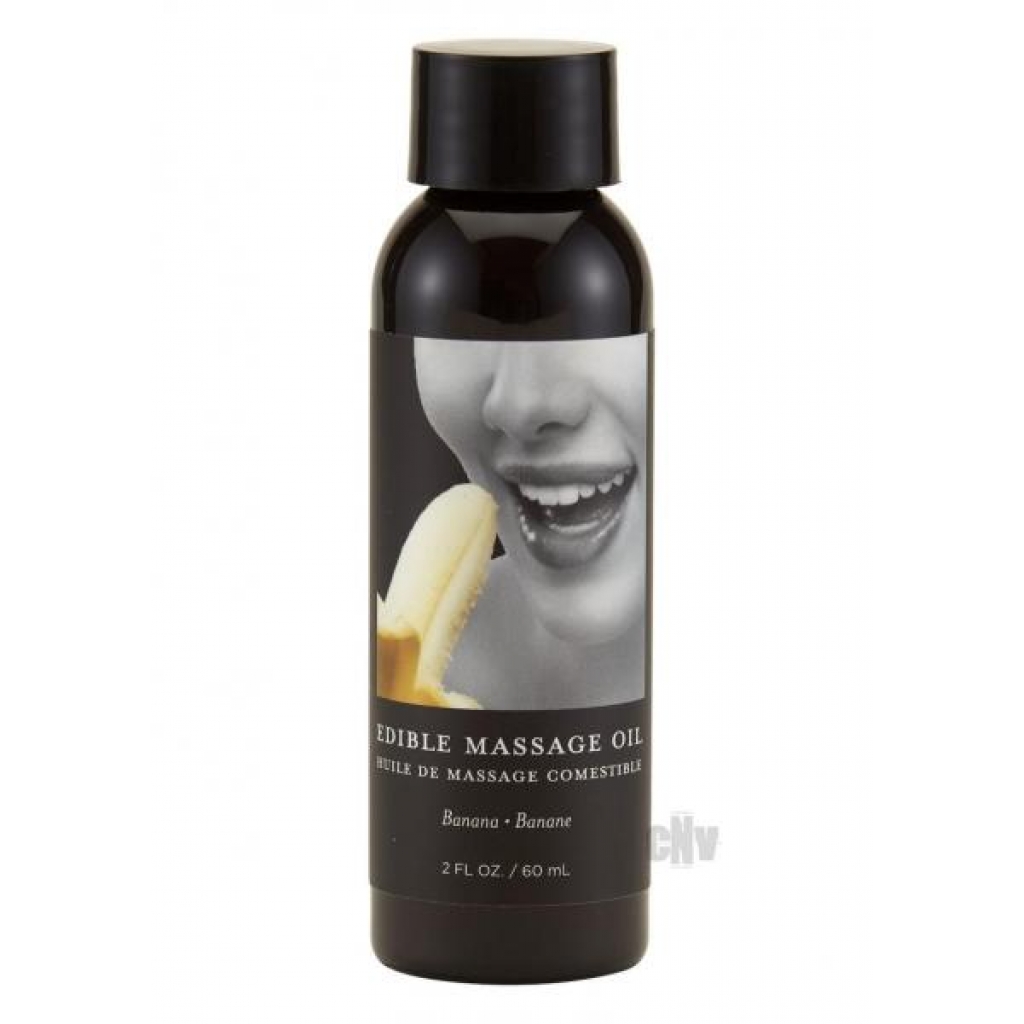 Edible Tropical Massage Oil Banana 2 Oz - Sensual Massage Oils & Lotions