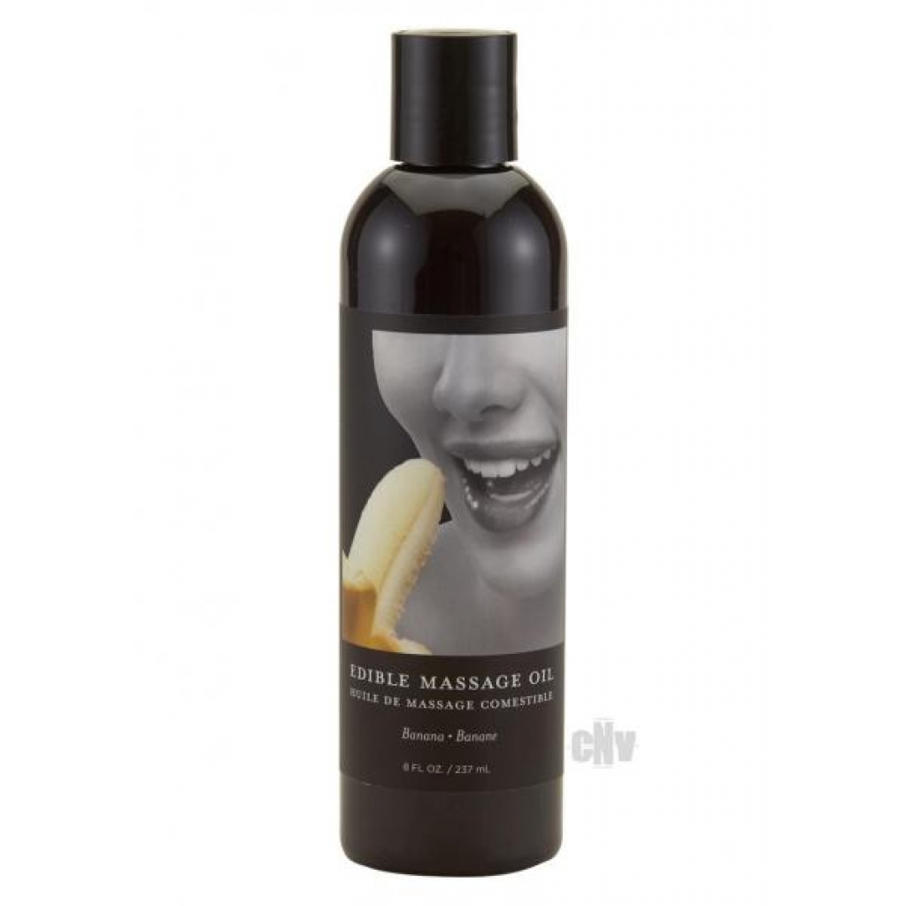 Edible Tropical Massage Oil Banana 8 Oz - Sensual Massage Oils & Lotions