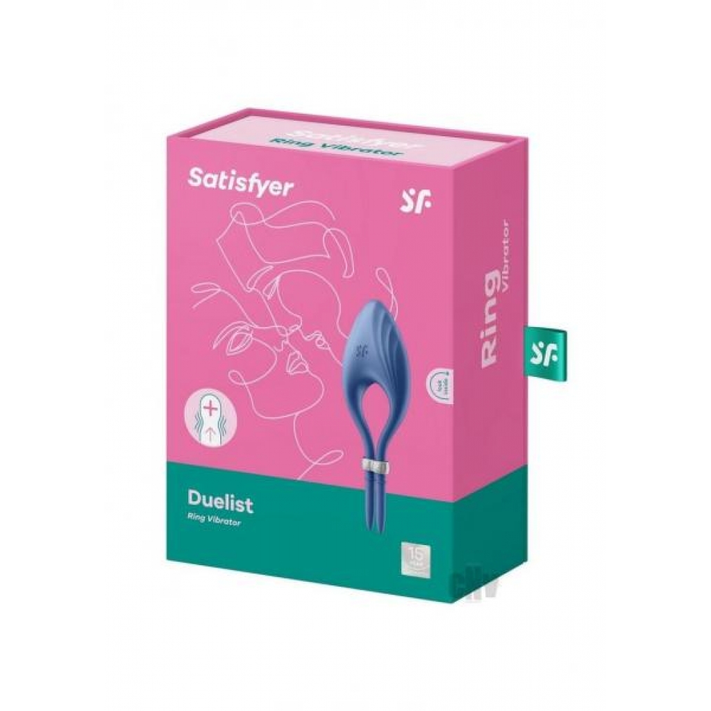 Satisfyer Duelist Blue - Couples Vibrating Penis Rings