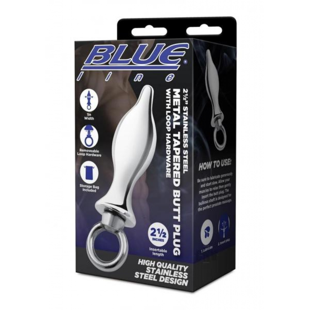 Blueline Steel Tapered Plug Loop 2.5 - Anal Plugs