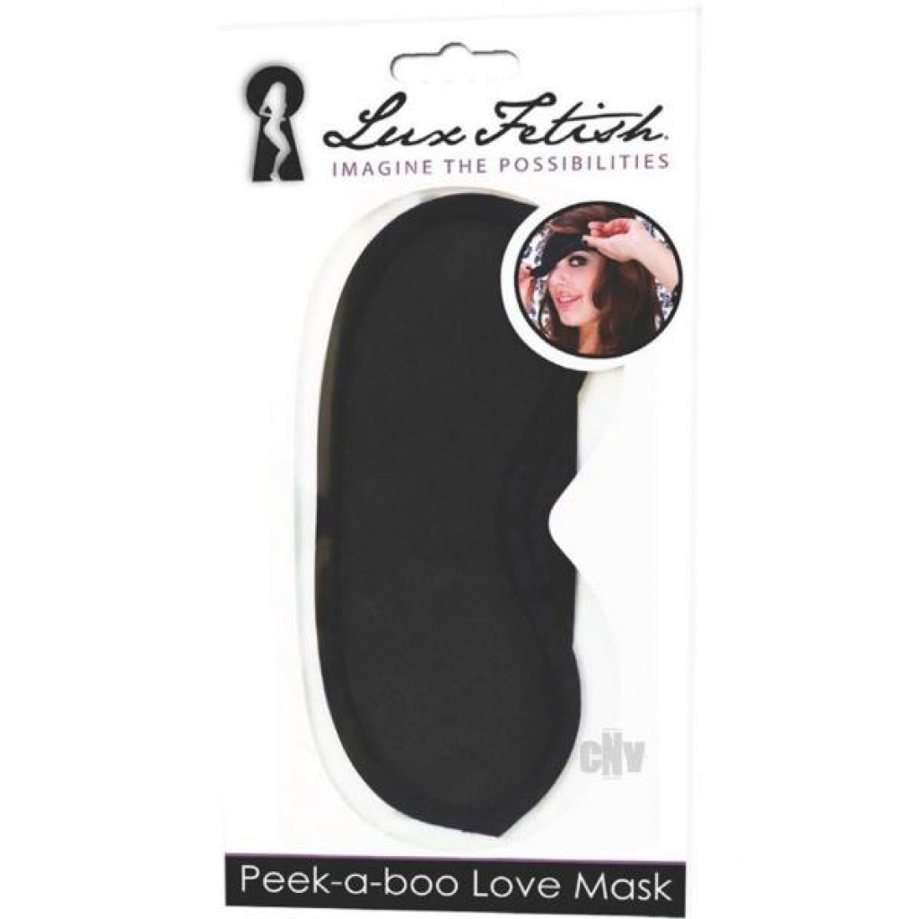 Lux F Peek A Boo Love Mask - Black