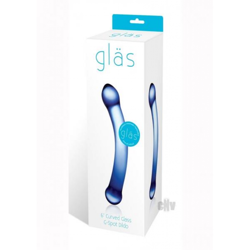 Curved Glass G-spot Dildo Blue 6 - G-Spot Dildos